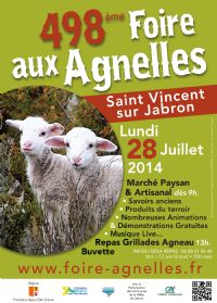 Foire aux Agnelles et aux Béliers. Le lundi 28 juillet 2014 à Saint Vincent sur Jabron. Alpes-de-Haute-Provence.  09H00